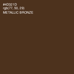 #4D321D - Metallic Bronze Color Image